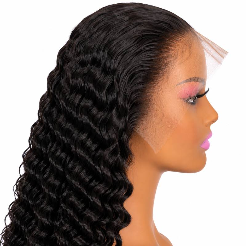 Deep Wave 13x6 HD Lace Front Invisible Hairline Wig