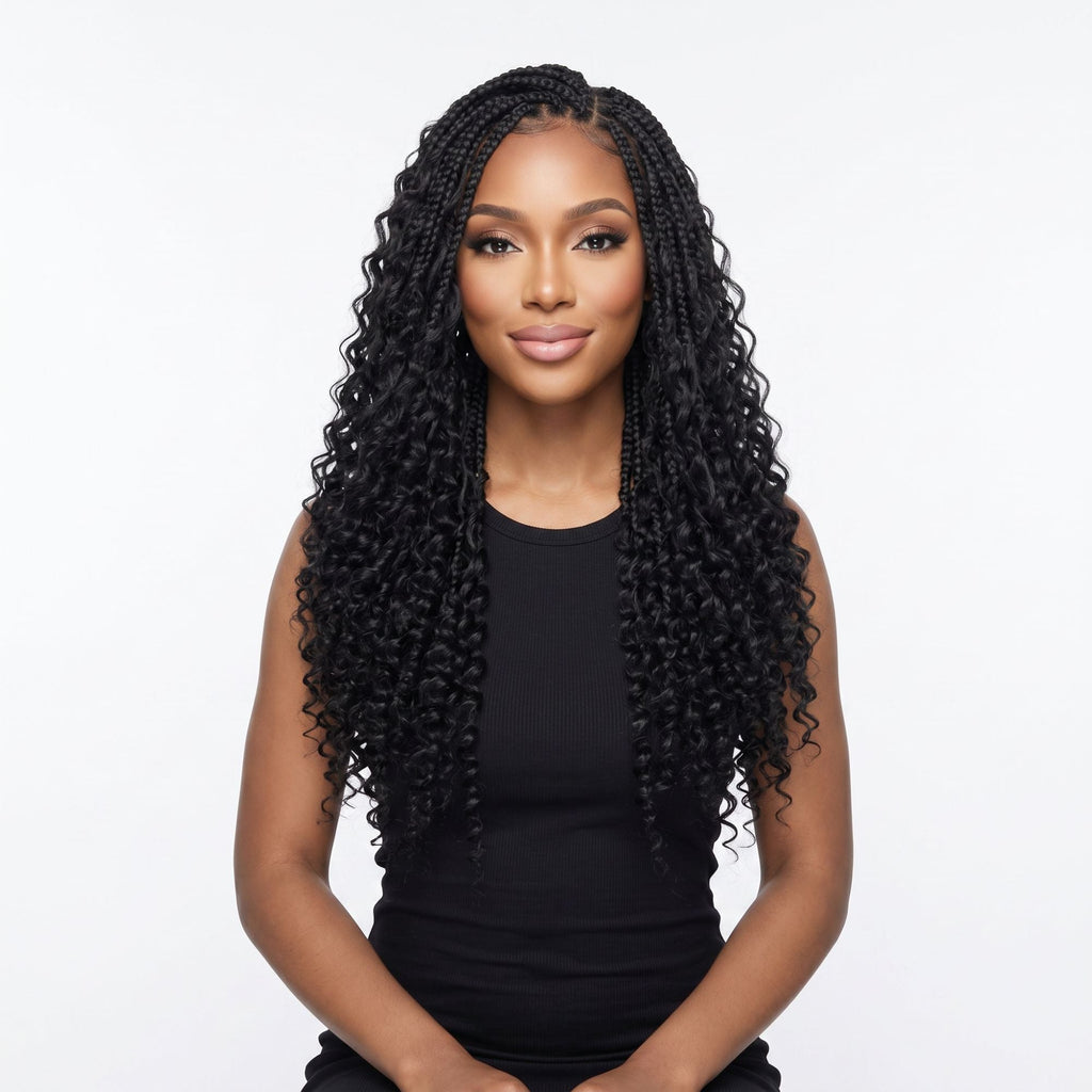 16" Deep Wave Feather Crochet