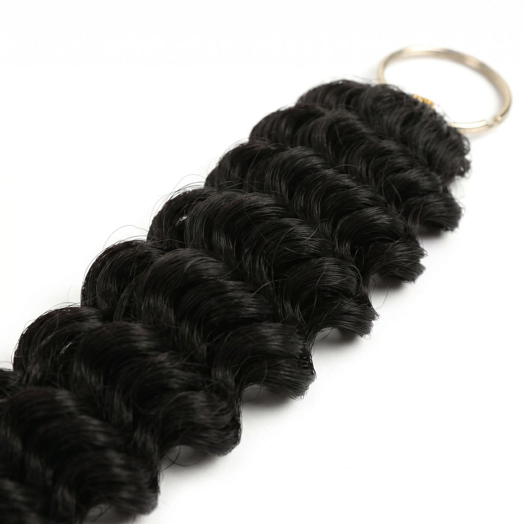 16" Deep Wave Feather Crochet