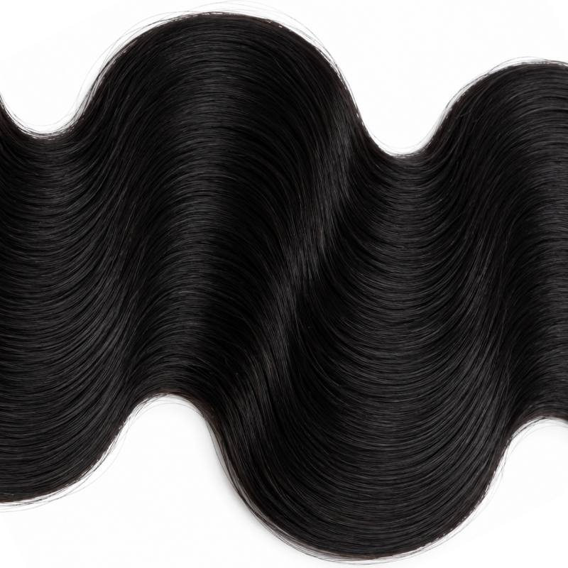 Jet Black Body Wave Human Hair Bundles