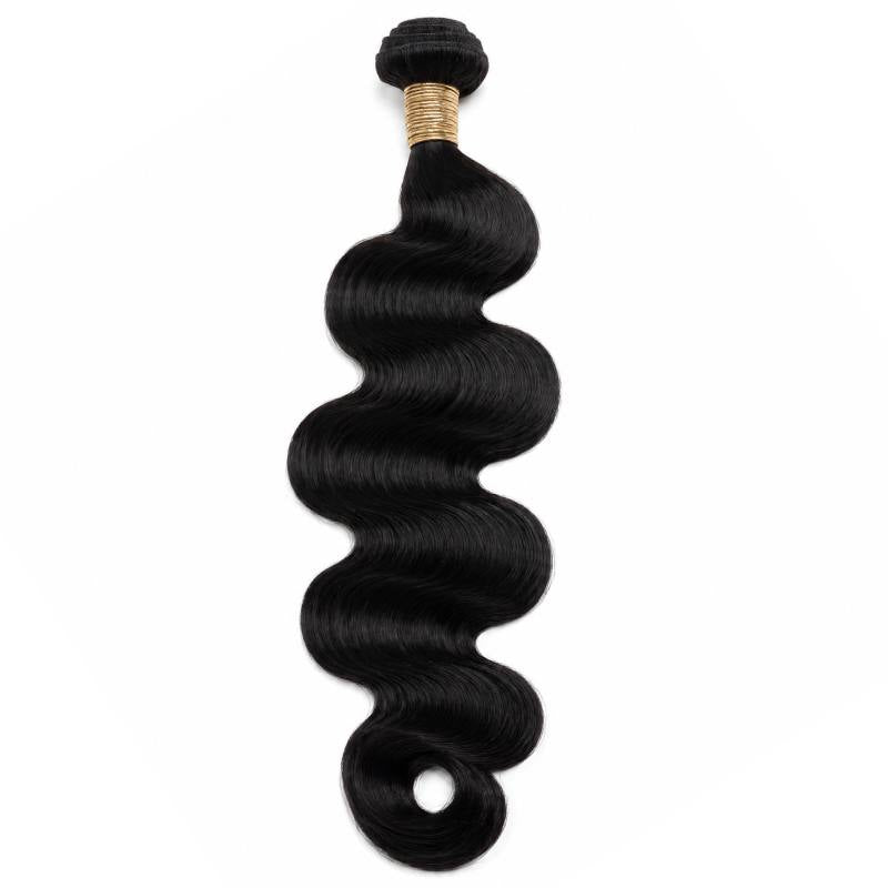 Jet Black Body Wave Human Hair Bundles