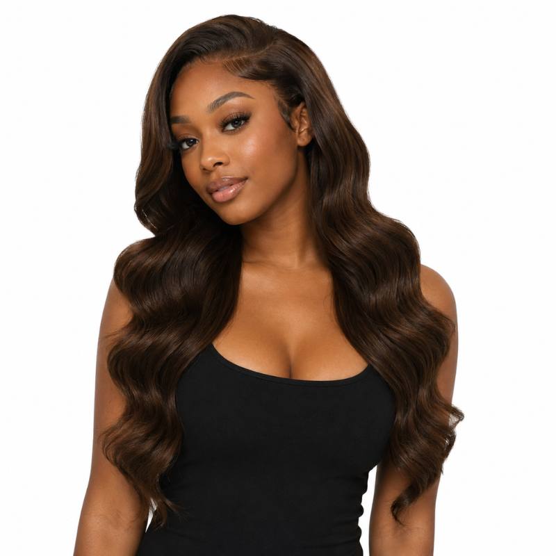 Medium Brown Body Wave Human Hair Bundles