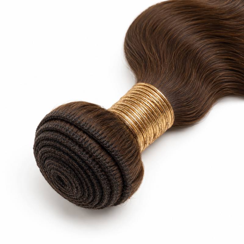 Medium Brown Body Wave Human Hair Bundles