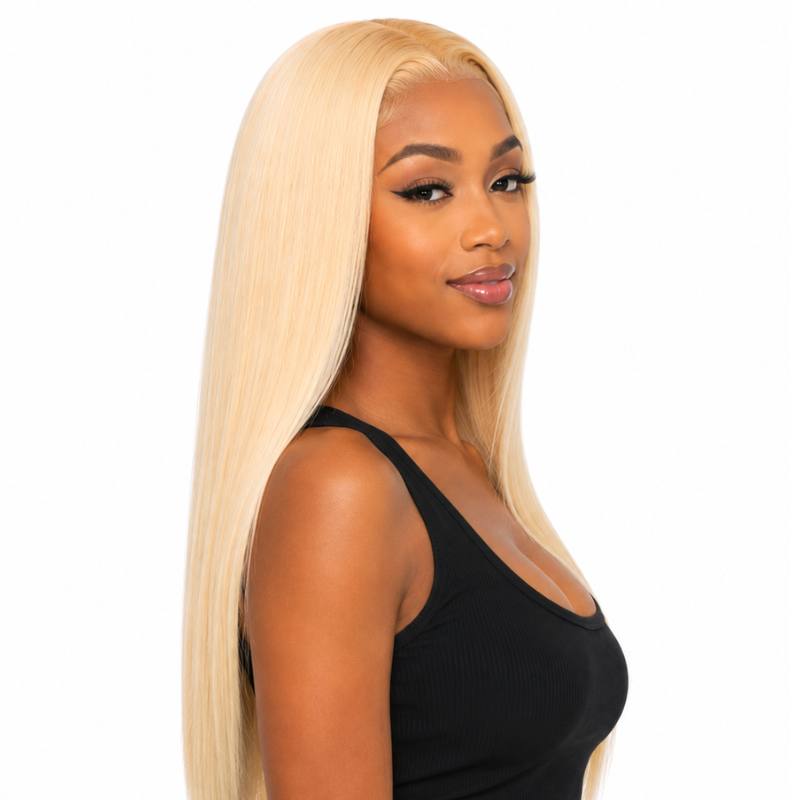 Blonde Straight Transparent Full Lace Wig