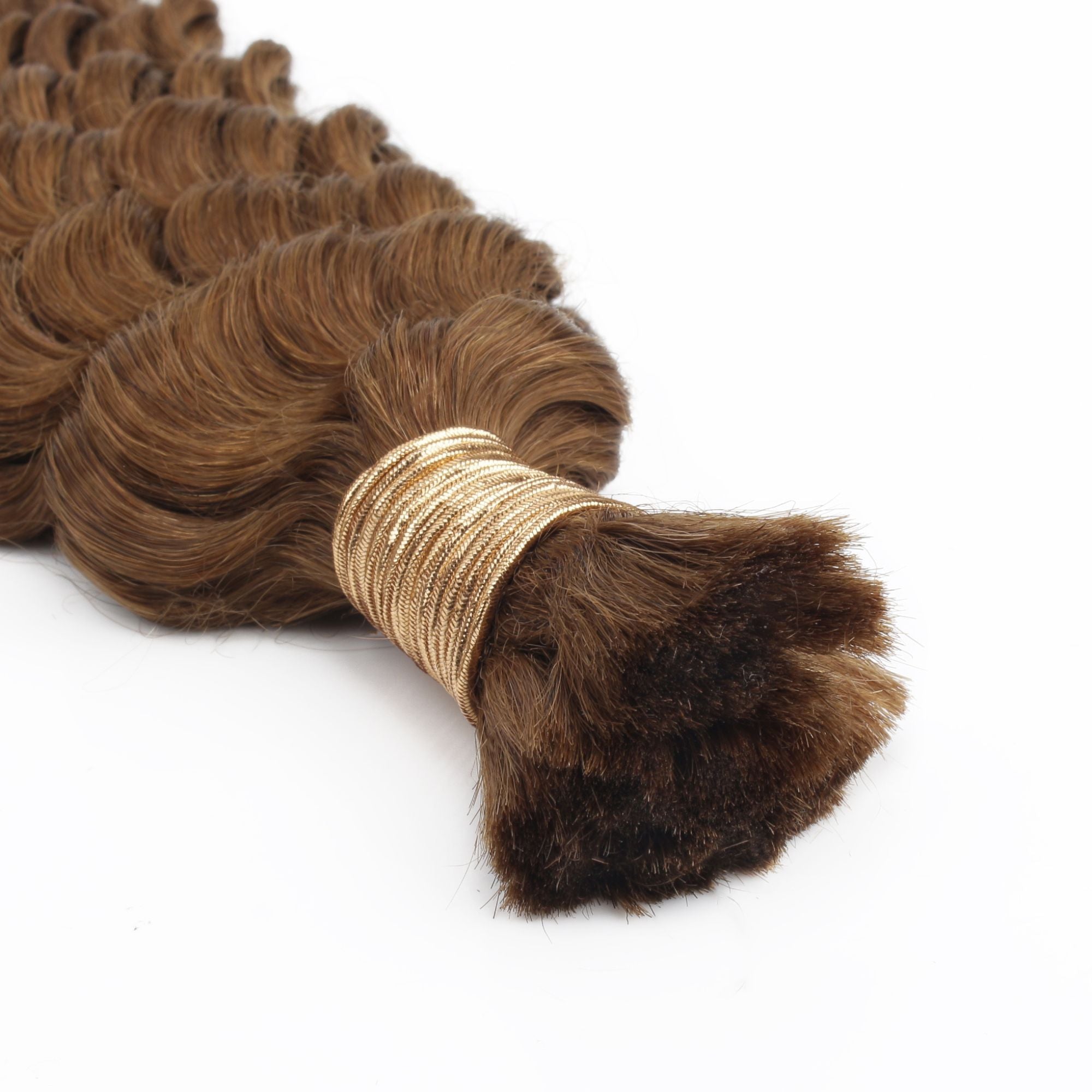Auburn Deep Wave Bulk Human Hair Extensions