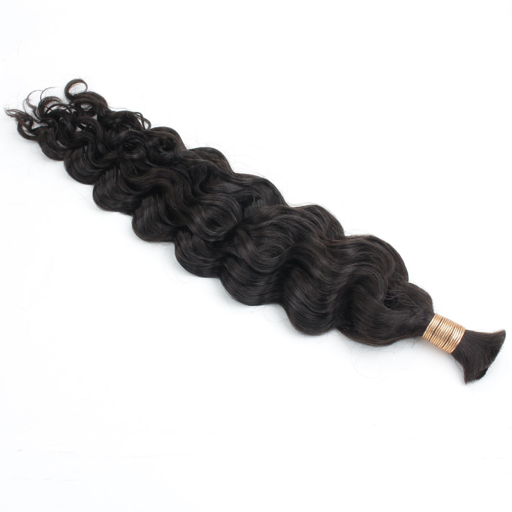 Beach Wave Bulk Human Hair Extensions