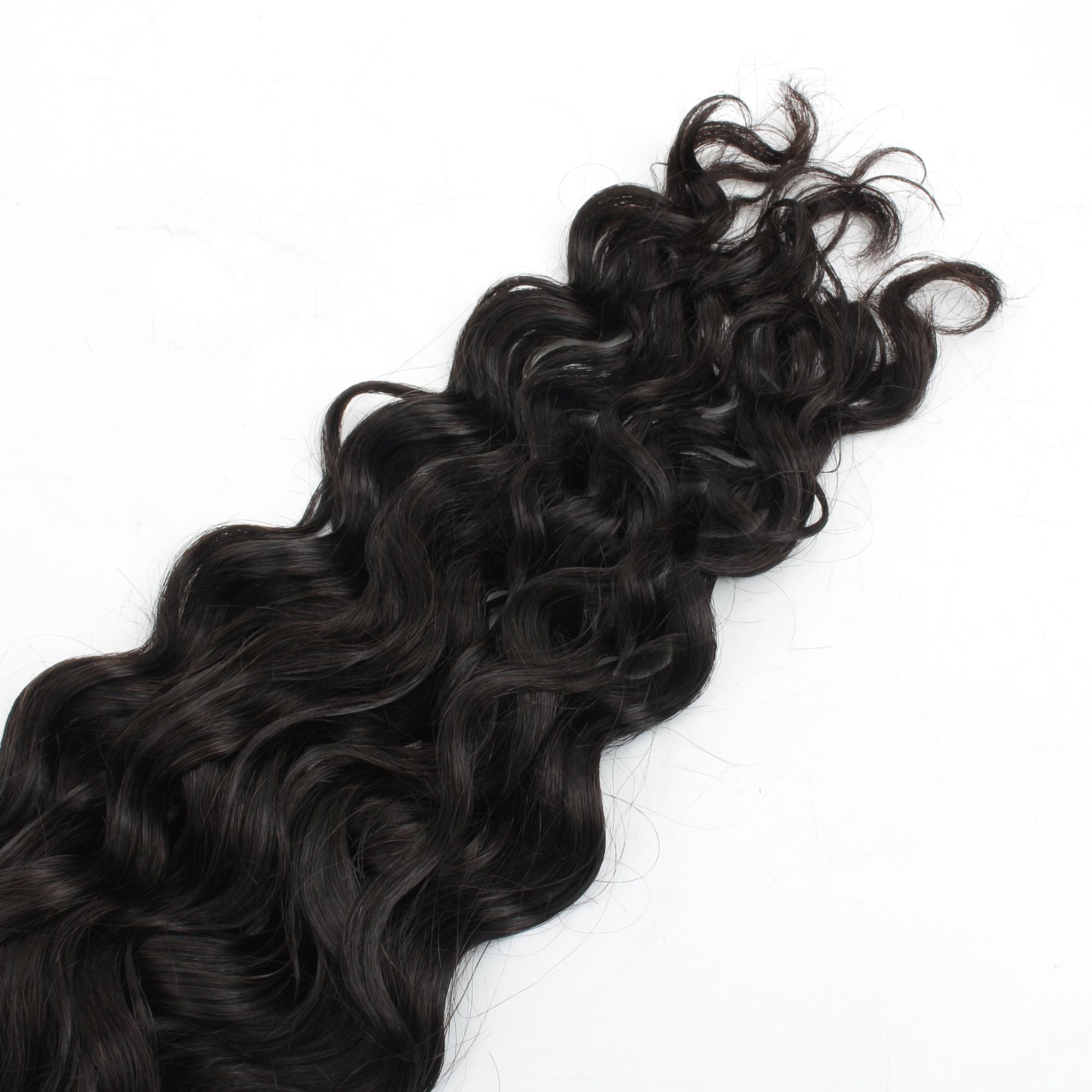 Beach Wave Bulk Human Hair Extensions