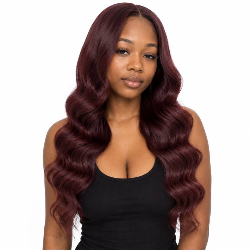 Burgundy Body Wave Human Hair Bundles