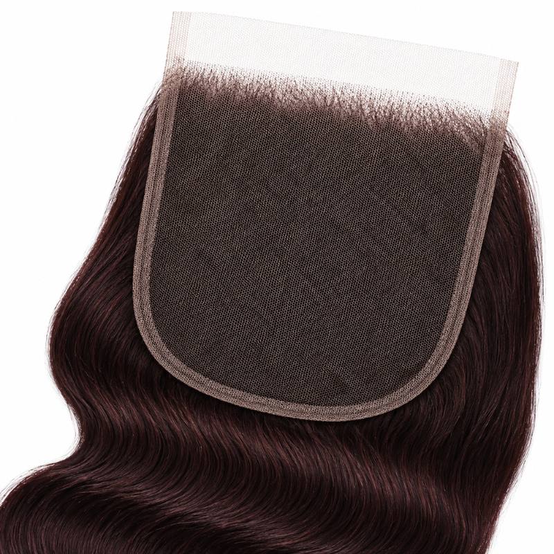 Burgundy Body Wave 5x5 HD Lace Closure