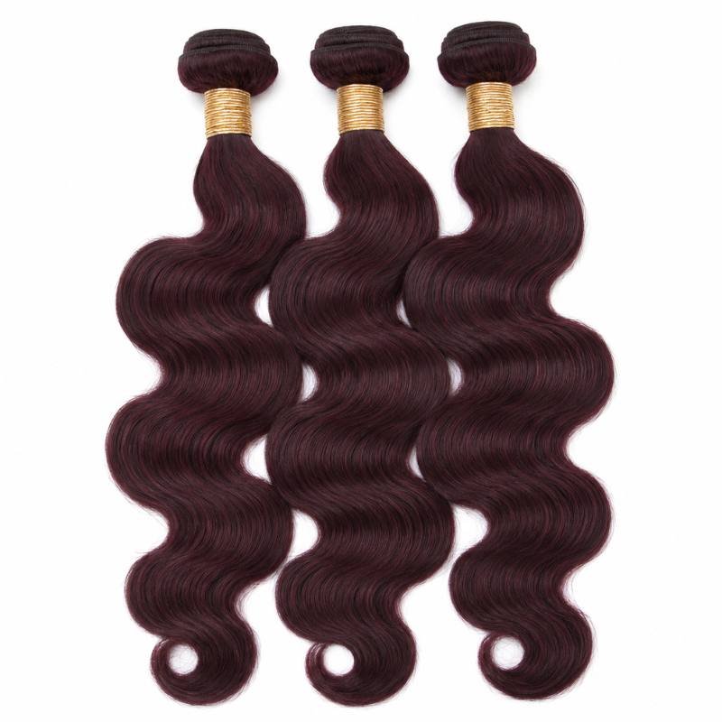Burgundy Body Wave Human Hair Bundle Deal