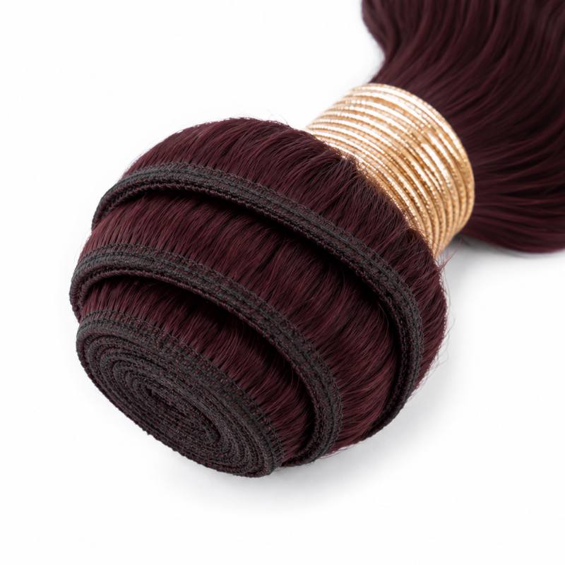 Burgundy Body Wave Human Hair Bundles
