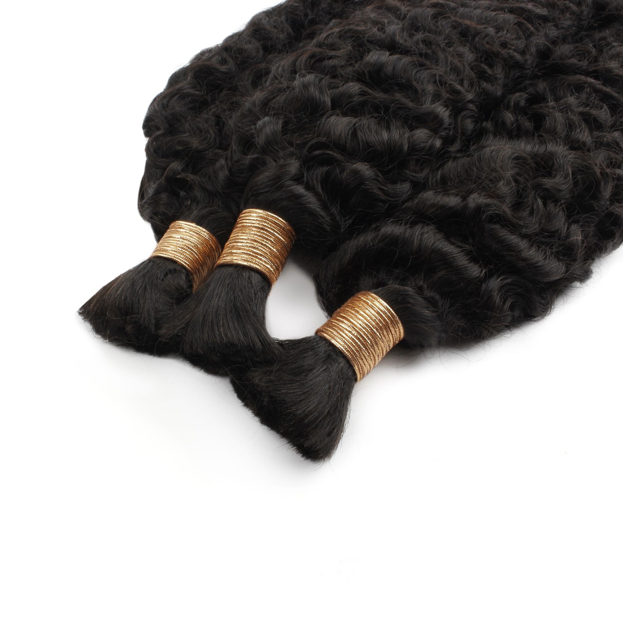 Burmese Curly Bulk Human Hair Extensions