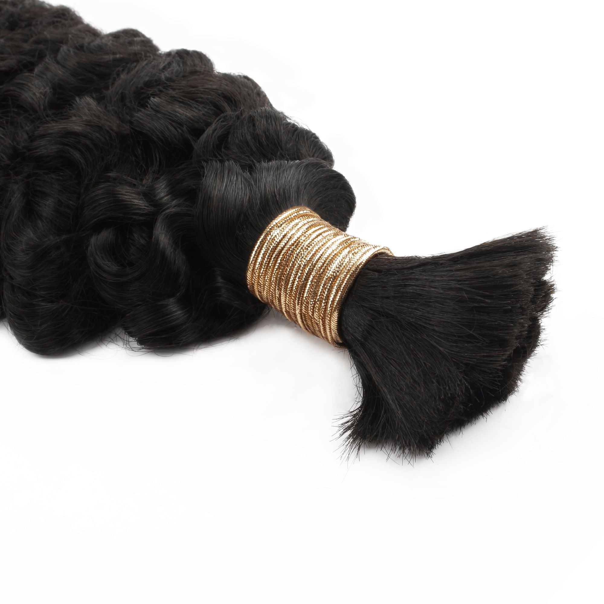 Burmese Curly Bulk Human Hair Extensions