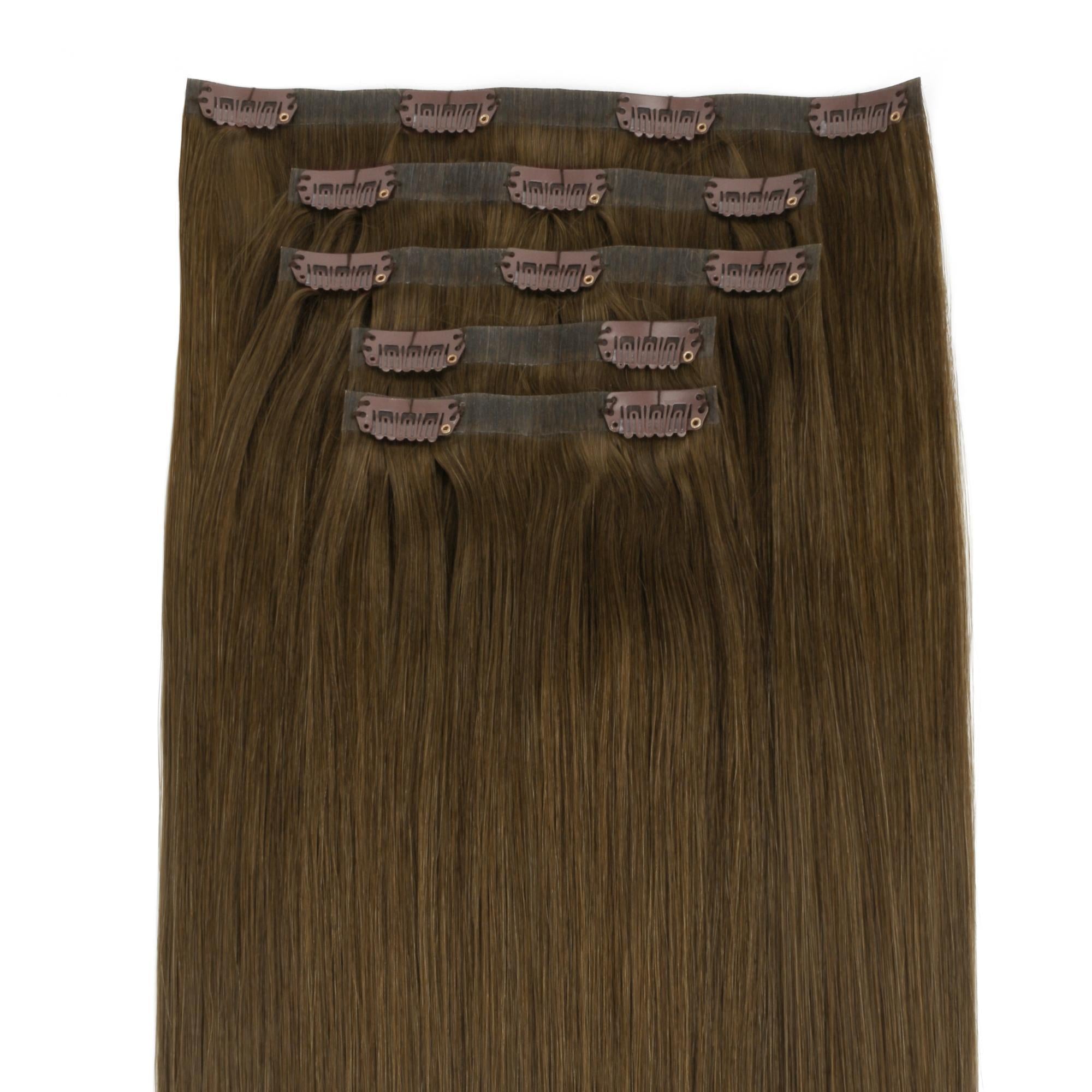 Chocolate Brown Invisible Clip-ins