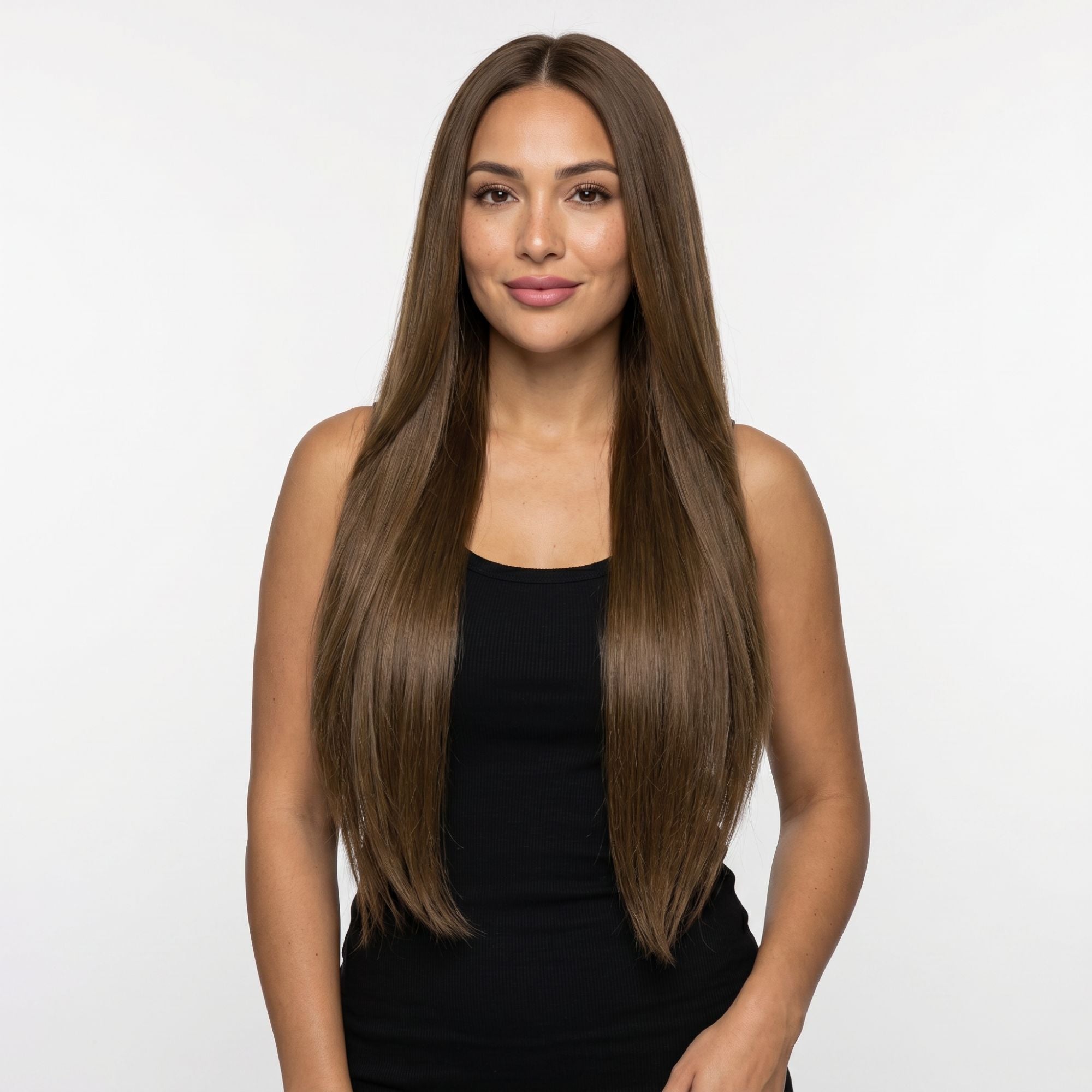 Chocolate Brown Seamless Clip-ins