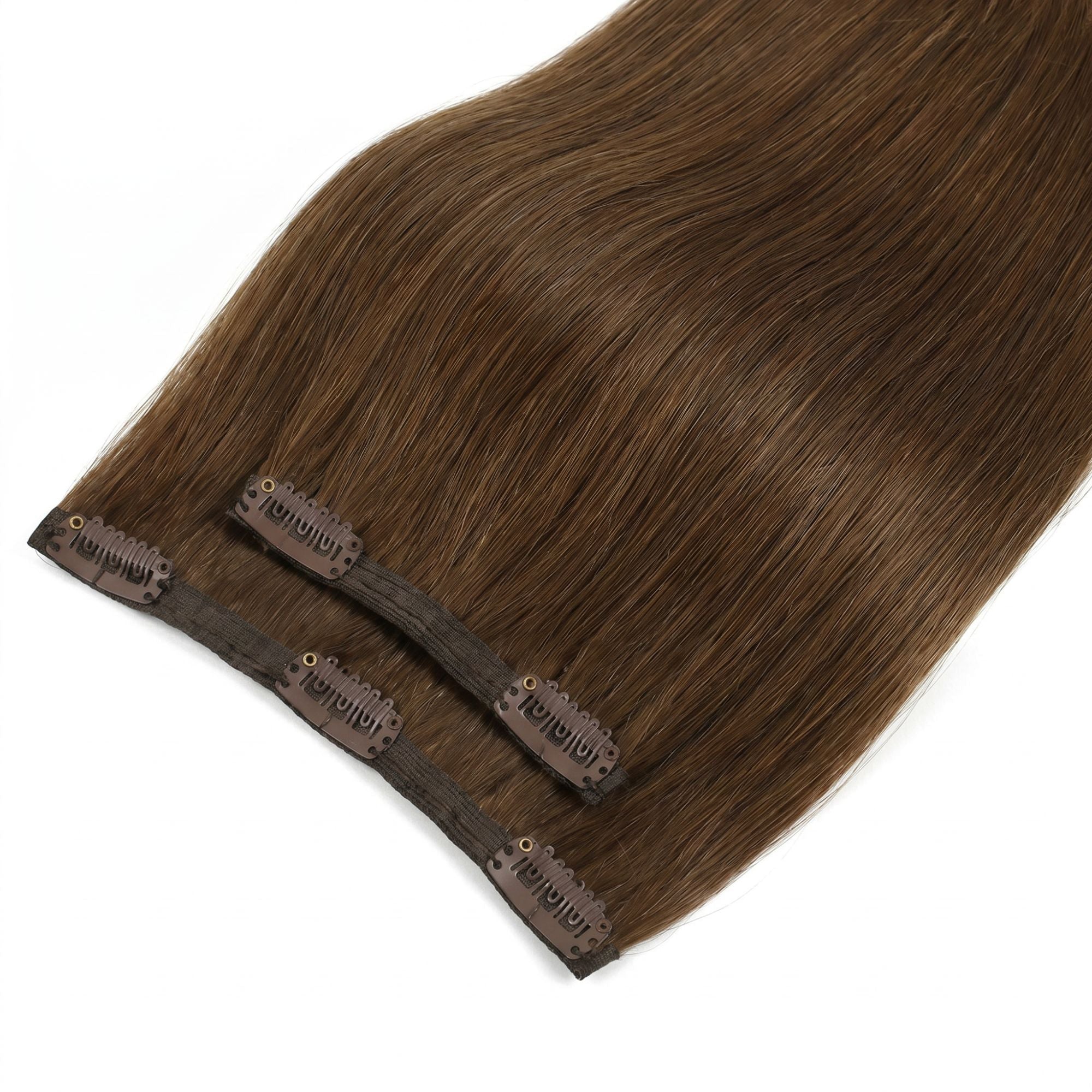Chocolate Brown Seamless Clip-ins