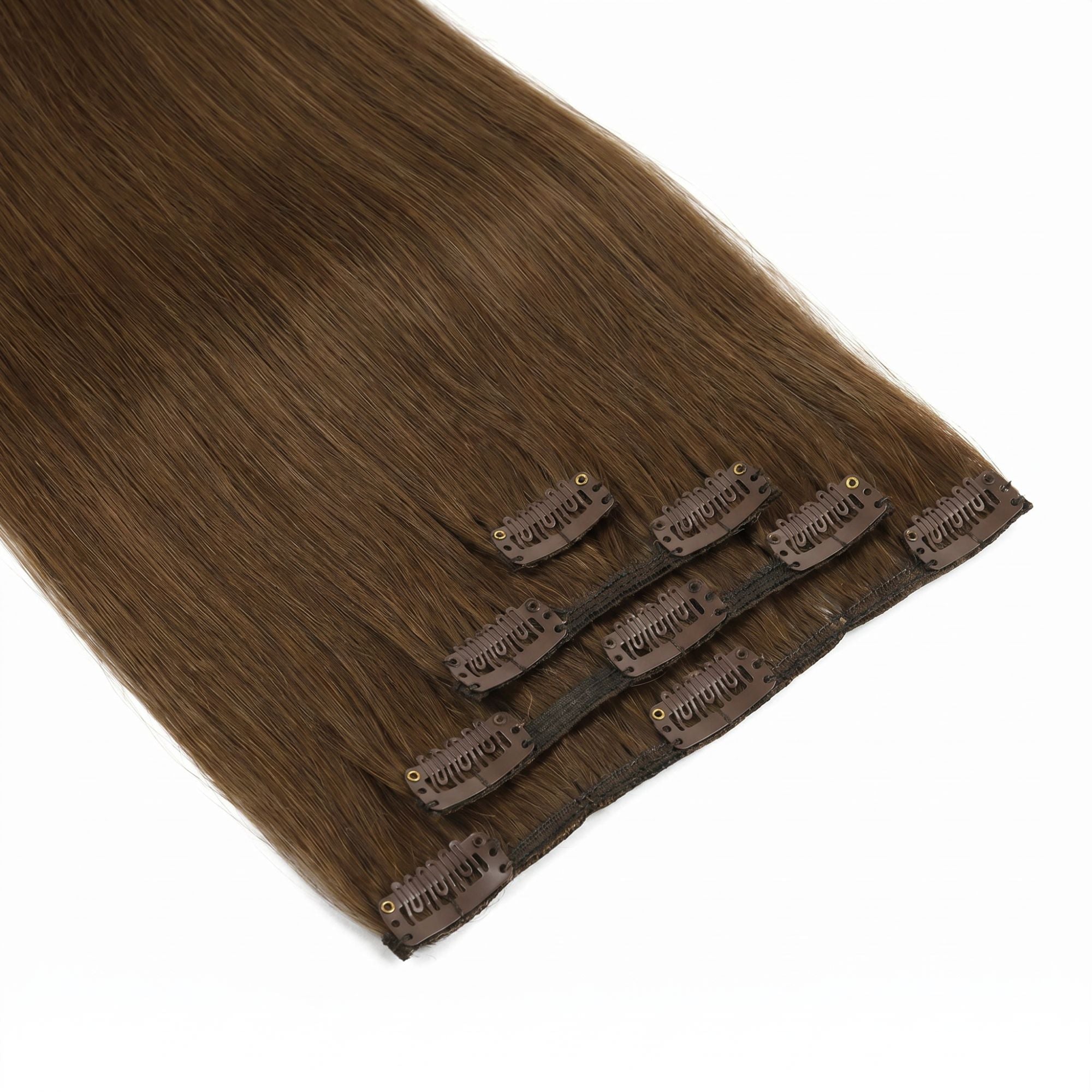 Chocolate Brown Seamless Clip-ins