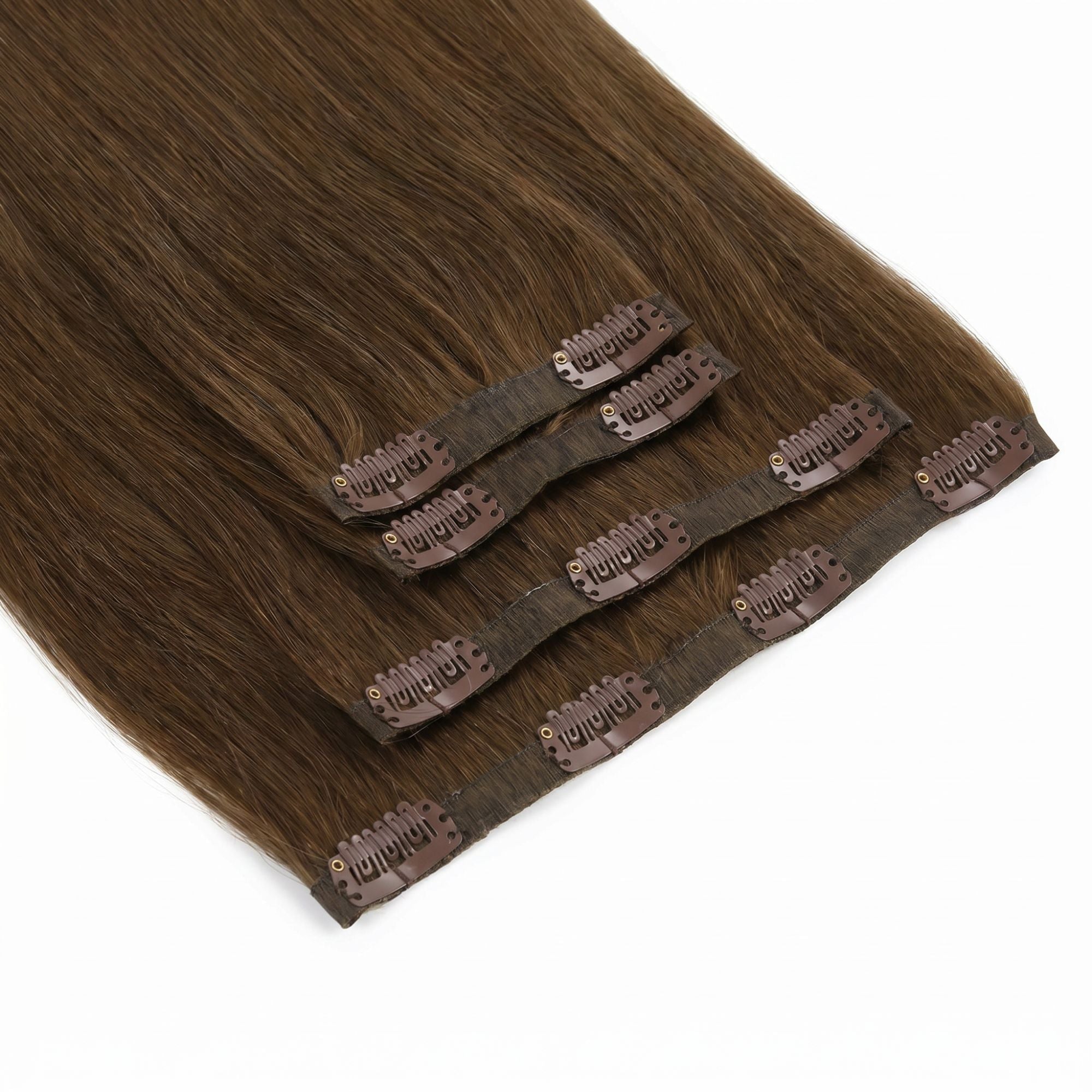 Chocolate Brown Seamless Clip-ins