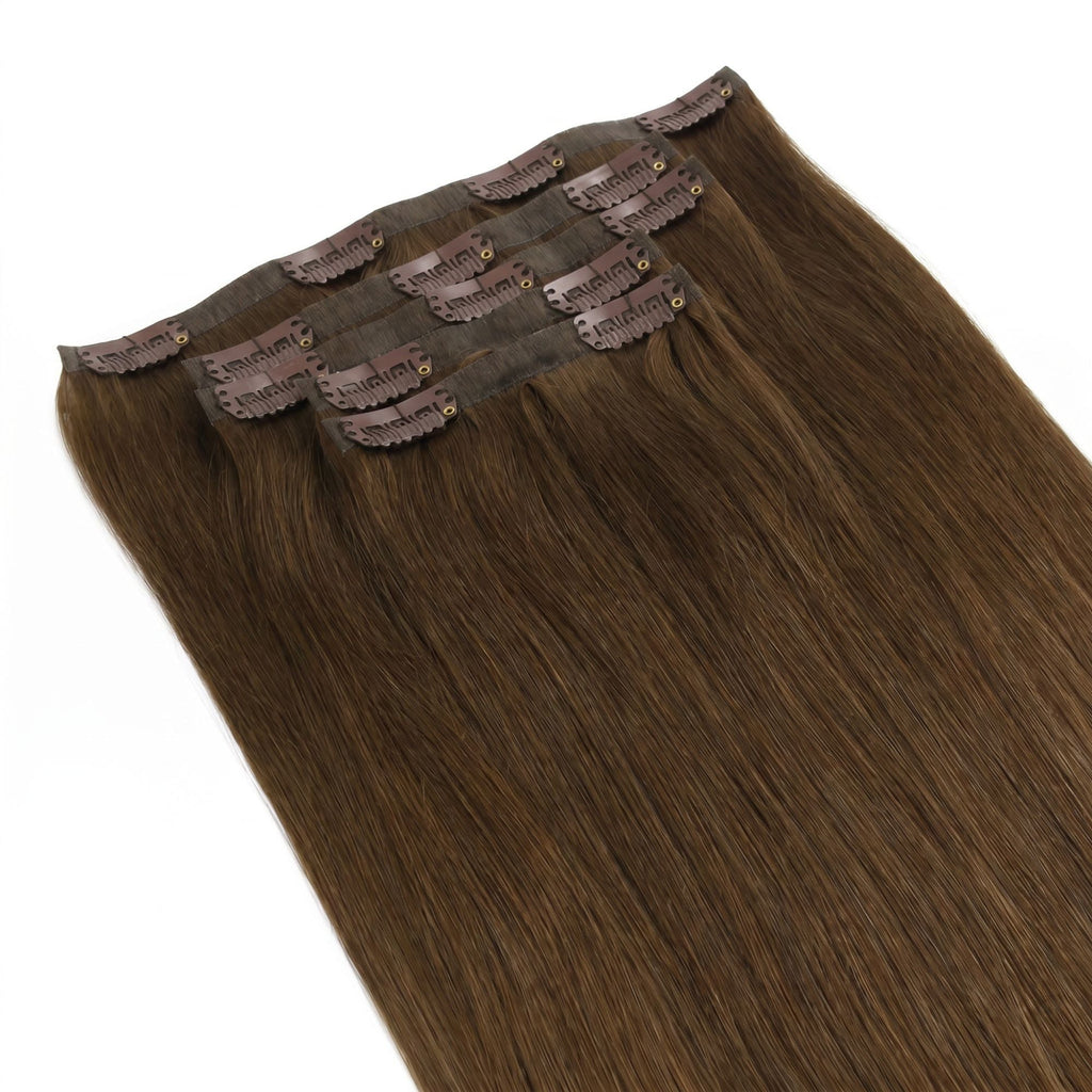 Chocolate Brown Seamless Clip-ins