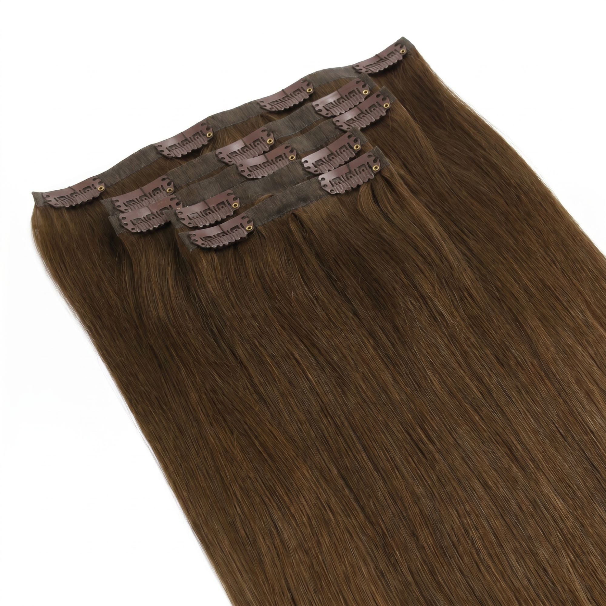 Chocolate Brown Seamless Clip-ins