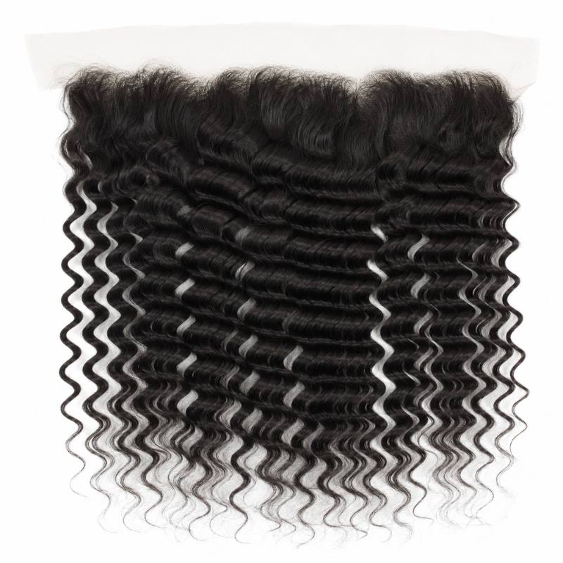 Deep Wave 13x4 Transparent Lace Frontal
