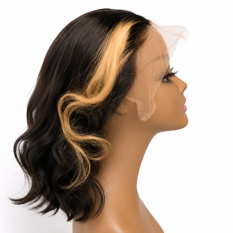 Honeycomb 13x4 Transparent Lace Front Bob Wig