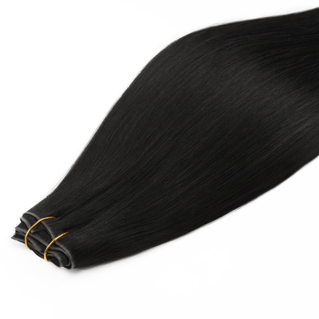 Jet Black Invisible Clip-ins