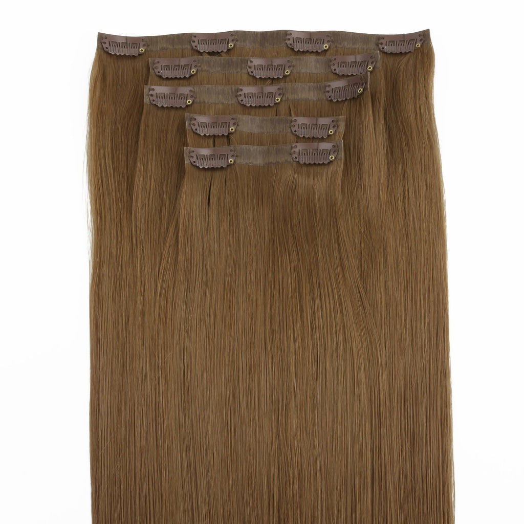Medium Chestnut Brown Seamless Clip-ins