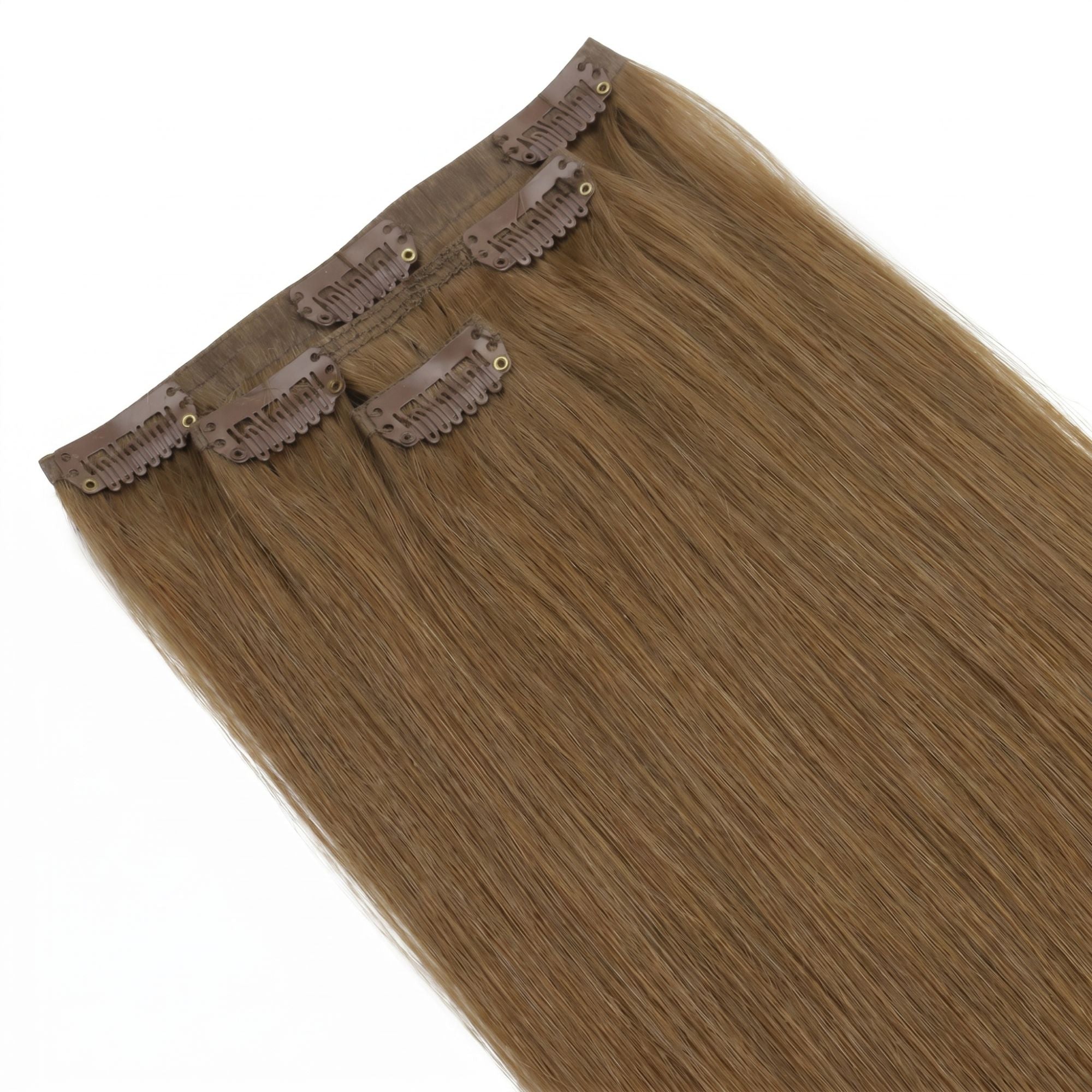 Medium Chestnut Brown Seamless Clip-ins