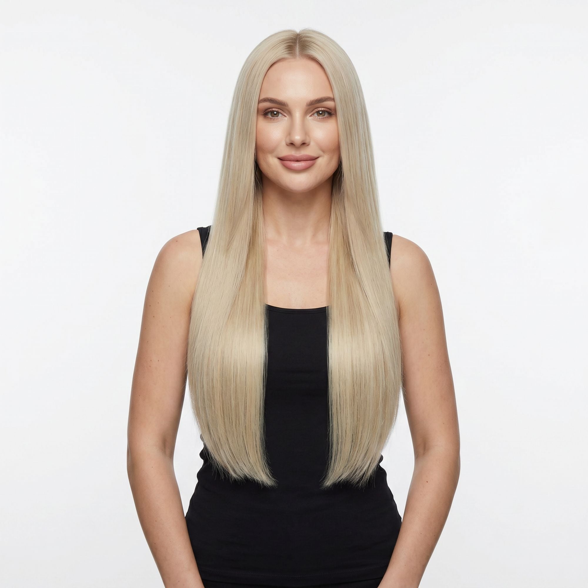 Warm Honey Blonde Invisible Clip-ins