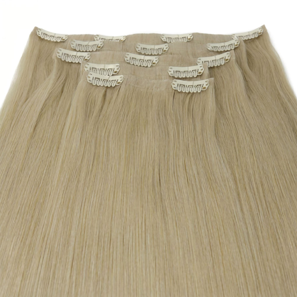 Warm Honey Blonde Invisible Clip-ins