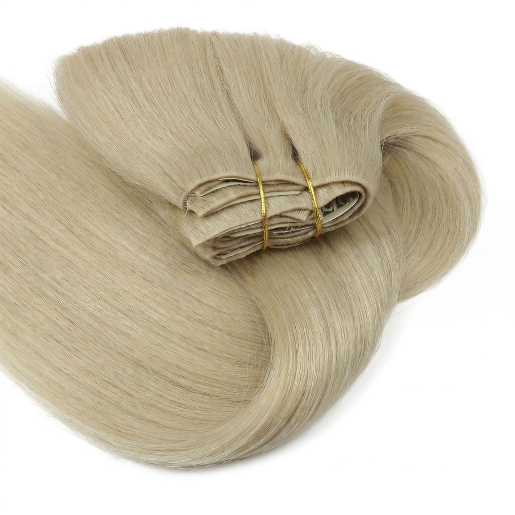 Warm Honey Blonde Invisible Clip-ins