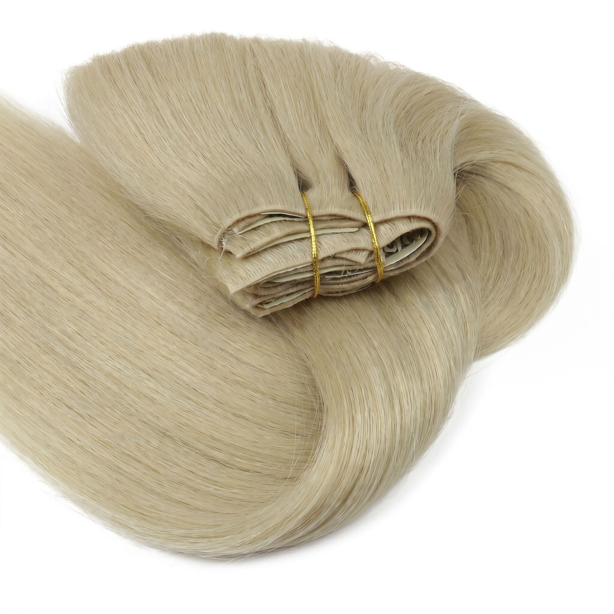 Warm Honey Blonde Invisible Clip-ins