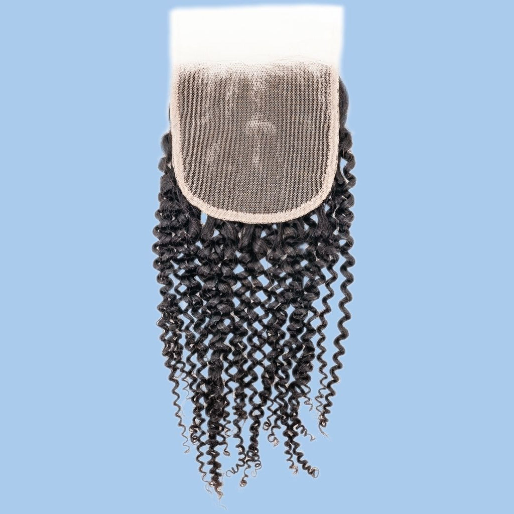 Kinky Curly 4x4 Transparent Lace Closure