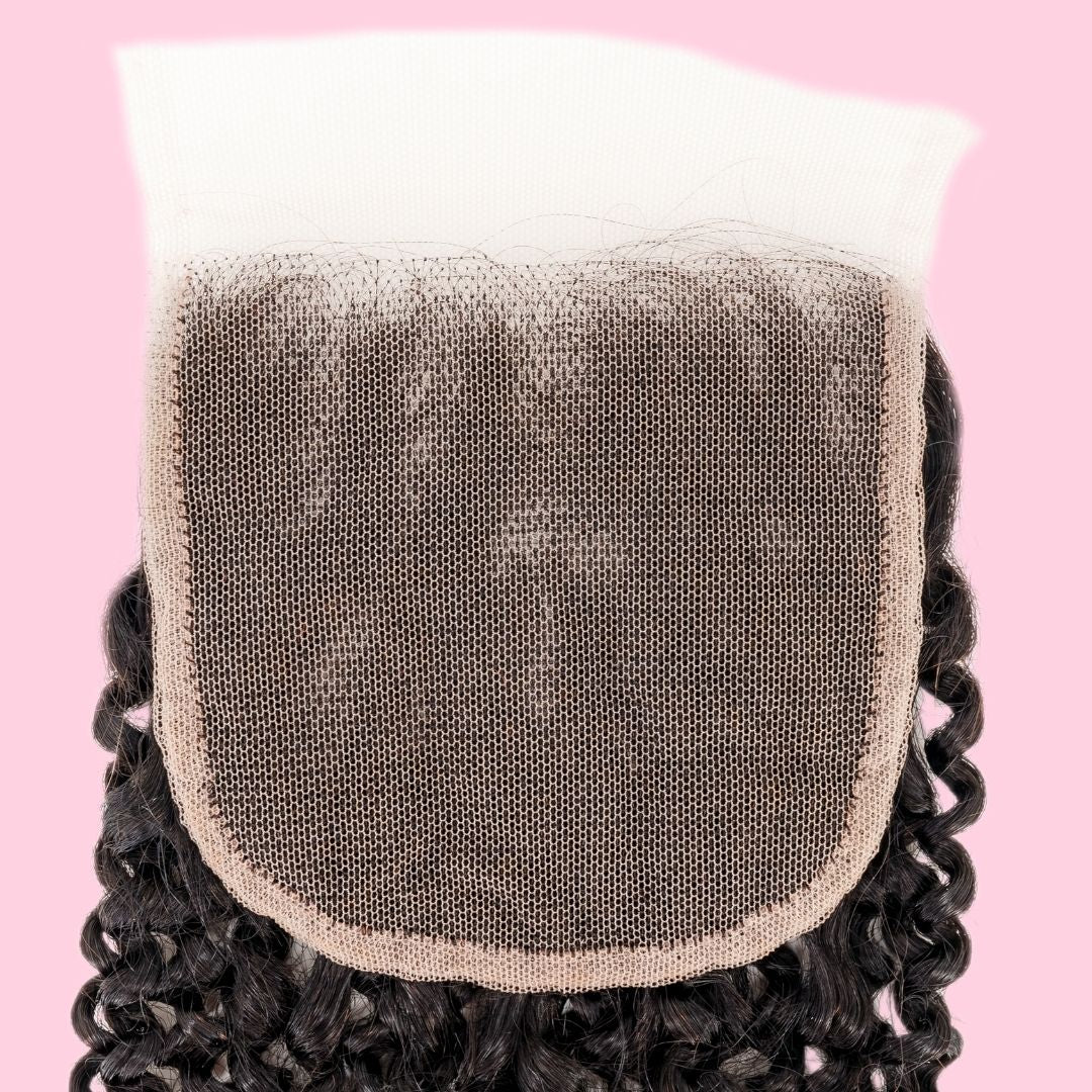 Kinky Curly 4x4 Transparent Lace Closure