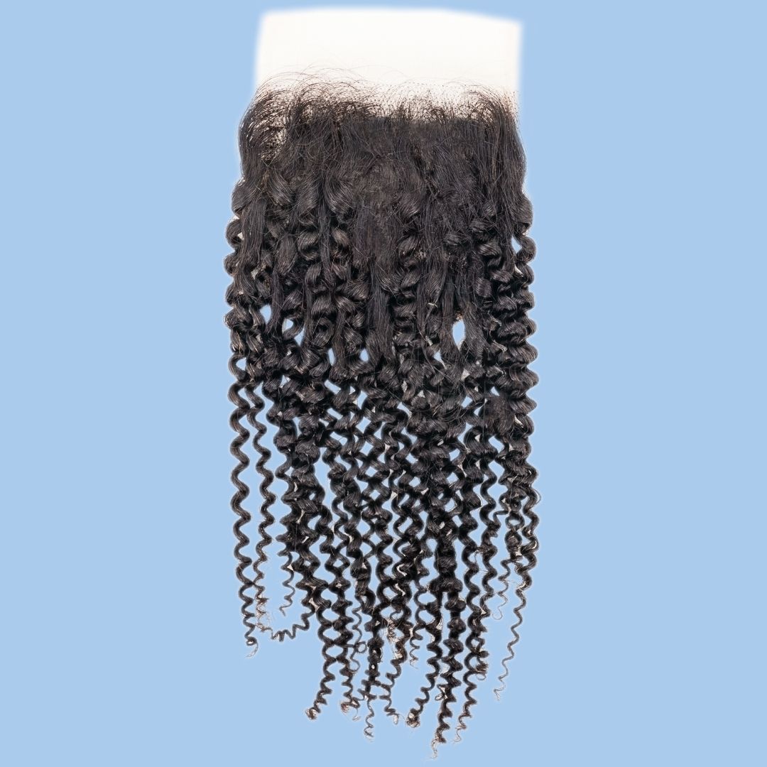 Kinky Curly 4x4 Transparent Lace Closure