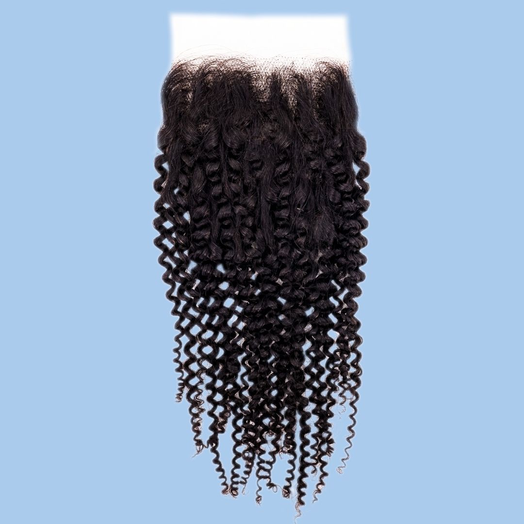 Afro Kinky Curly 4x4 Transparent Lace Closure