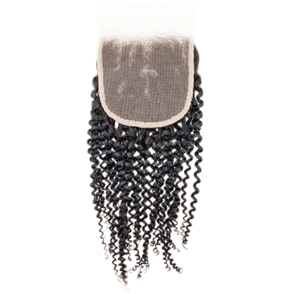 Kinky Curly 4x4 Transparent Lace Closure
