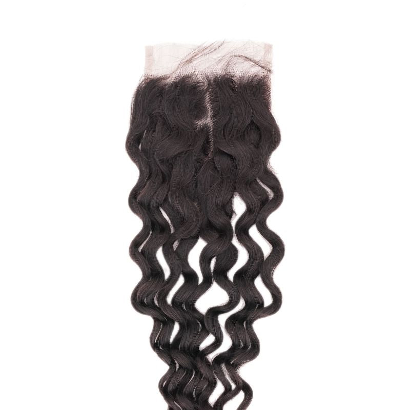 Spanish Wave 4x4 Transparent Lace Closure