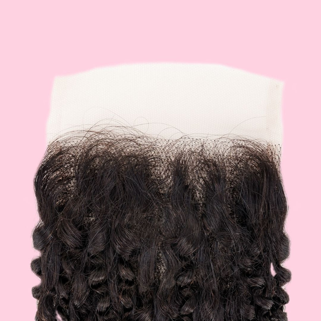 Kinky Curly 4x4 Transparent Lace Closure