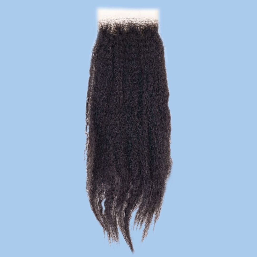Kinky Straight 4x4 Transparent Lace Closure