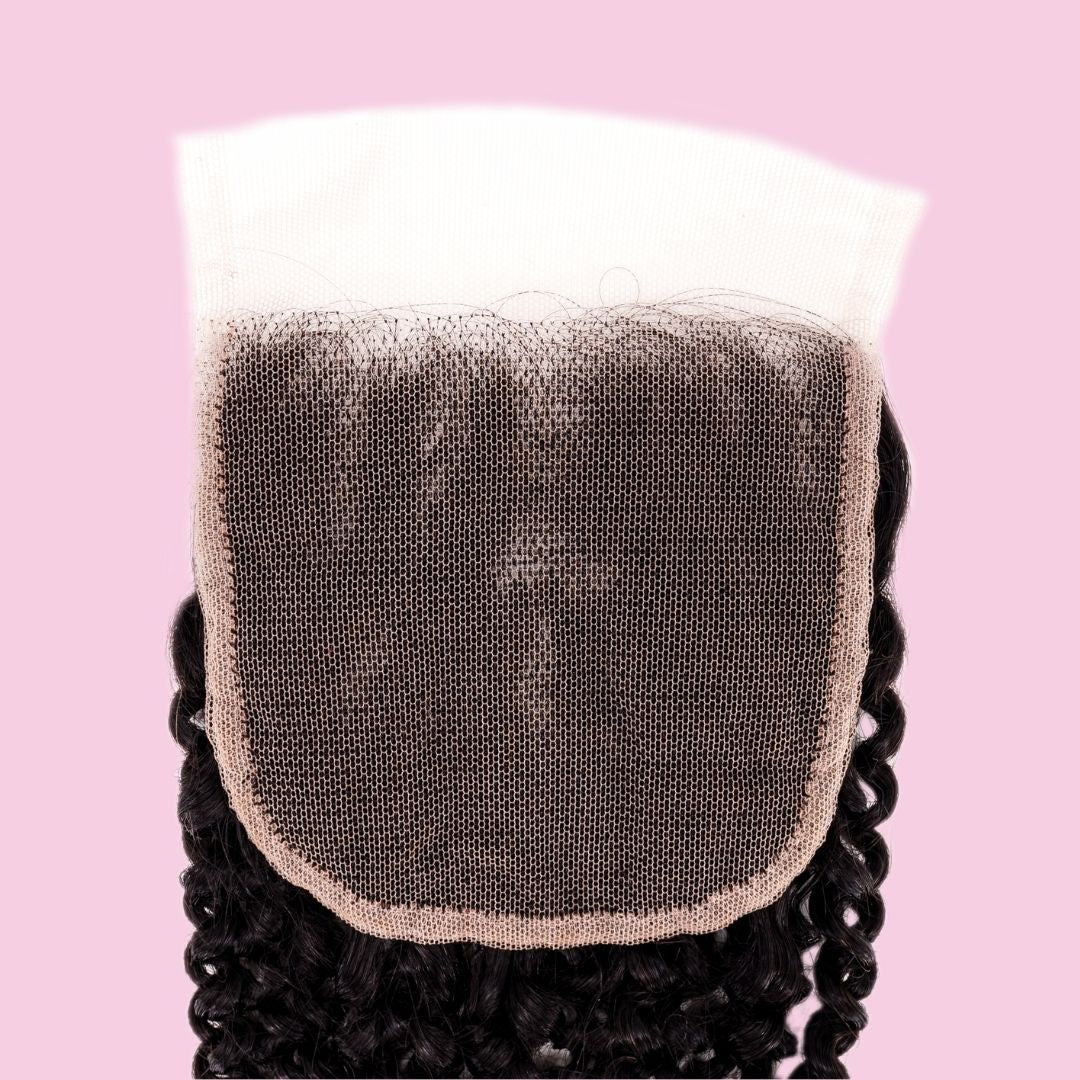 Afro Kinky Curly 4x4 Transparent Lace Closure