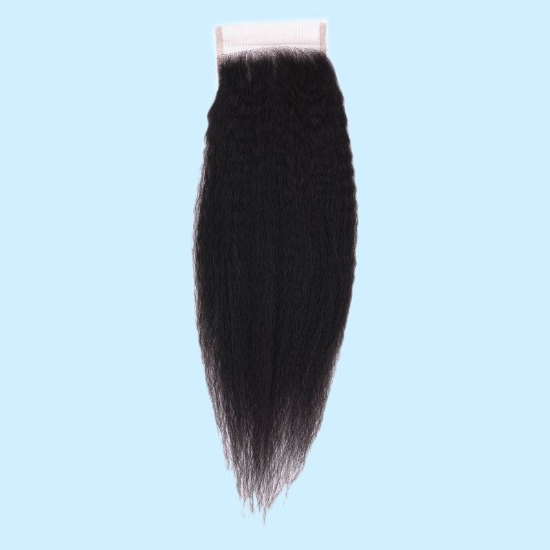 Kinky Straight 4x4 Transparent Lace Closure