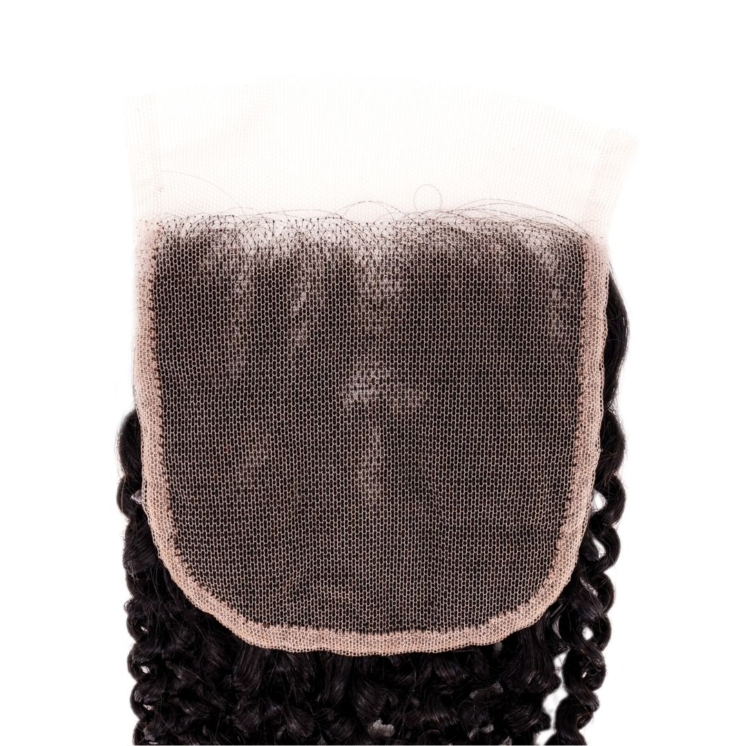 Afro Kinky Curly 4x4 Transparent Lace Closure
