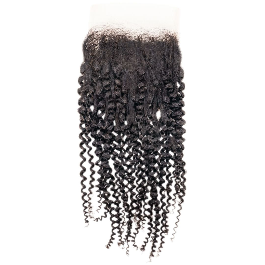 Kinky Curly 4x4 Transparent Lace Closure